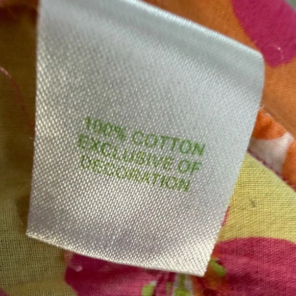 Lilly Pulitzer Womens Floral Lounge Pants- Lg, wide leg GC🩷 Cotton SPRING sale - Picture 4 of 14